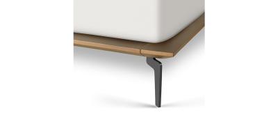 Harvay: Dark Walnut | Fabric: Positano 95