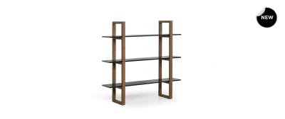 Barton: Natural beech wood | Shelves: White