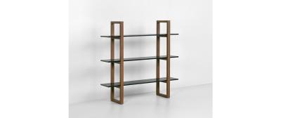 Barton: Natural beech wood | Shelves: White