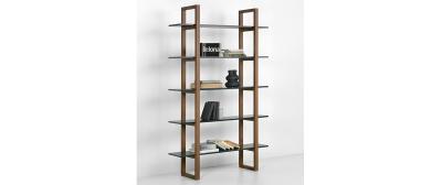Barton: Natural beech wood | Shelves: White