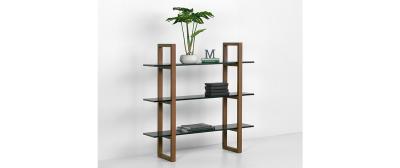 Barton: Natural beech wood | Shelves: White