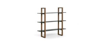 Barton: Natural beech wood | Shelves: White