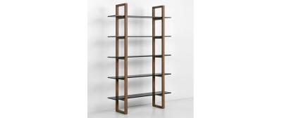 Barton: Natural beech wood | Shelves: White