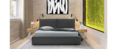 Mercury: Double Bed with anatomical framework BARREL 74